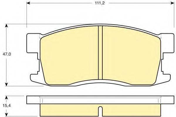 GIRLING 6130949 Комплект гальмівних колодок, дискове гальмо