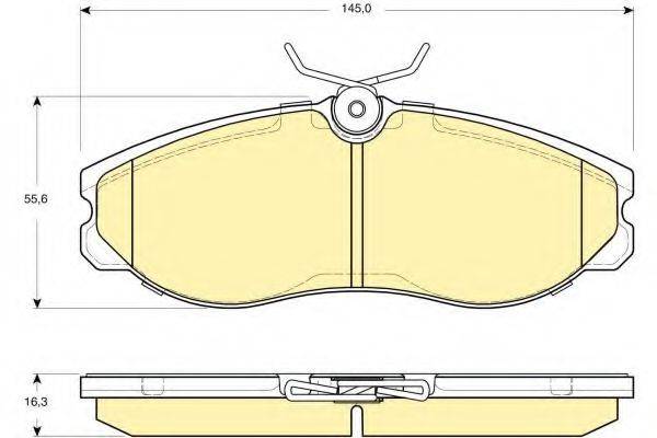 GIRLING 6133131 Комплект гальмівних колодок, дискове гальмо