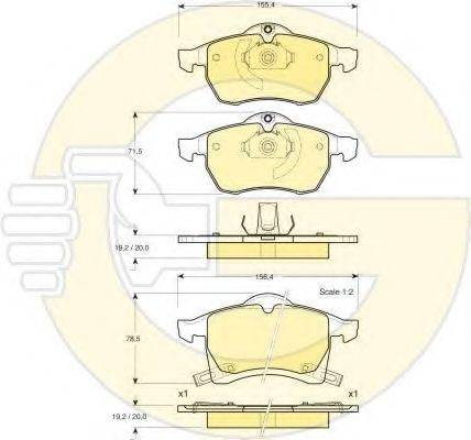 GIRLING 6411202 Комплект гальм, дисковий гальмівний механізм