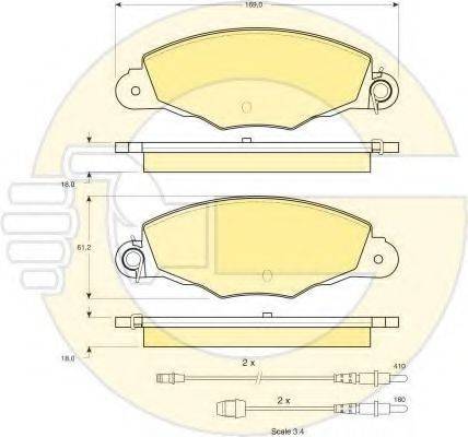 GIRLING 6411374 Комплект гальм, дисковий гальмівний механізм