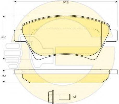 GIRLING 6411614 Комплект гальм, дисковий гальмівний механізм