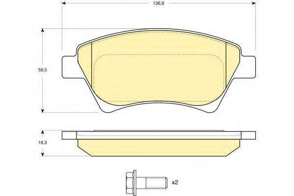 GIRLING 6411744 Комплект гальм, дисковий гальмівний механізм