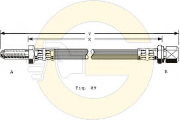 GIRLING 9002107 Гальмівний шланг
