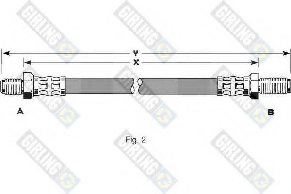 GIRLING 9003145 Гальмівний шланг