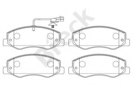 BRECK 251720070310 Комплект гальмівних колодок, дискове гальмо