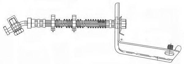 KAWE 511917 Гальмівний шланг