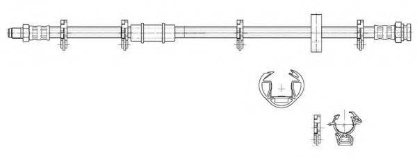 KAWE 516973 Гальмівний шланг