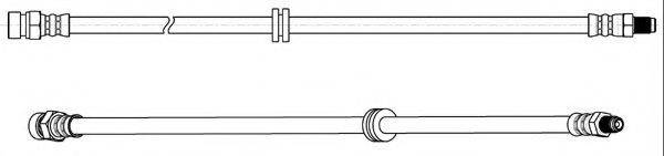 KAWE 510755 Гальмівний шланг