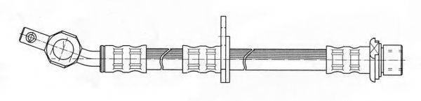 KAWE 511428 Гальмівний шланг