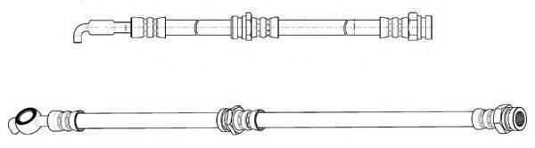 KAWE 512793 Гальмівний шланг