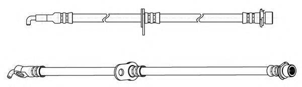 KAWE 512988 Гальмівний шланг