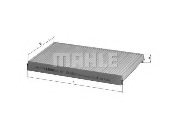 MAHLE ORIGINAL LA197 Фільтр, повітря у внутрішньому просторі