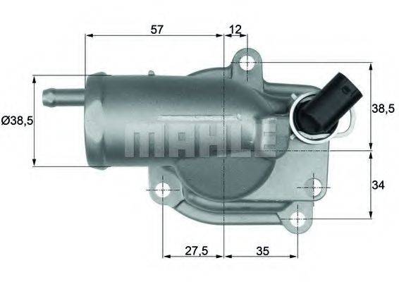 MAHLE ORIGINAL TH1087 Термостат, охолоджуюча рідина