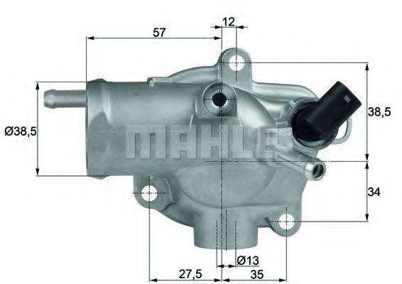 MAHLE ORIGINAL TH1392 Термостат, охолоджуюча рідина