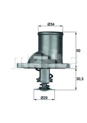 MAHLE ORIGINAL TI192 Термостат, охолоджуюча рідина