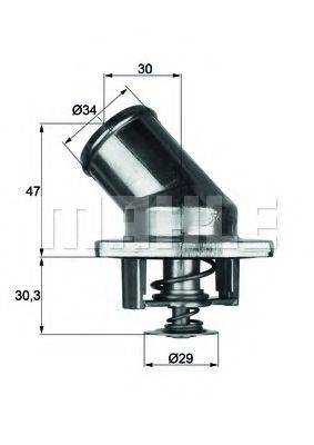 MAHLE ORIGINAL TI392 Термостат, охолоджуюча рідина