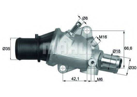 MAHLE ORIGINAL TI13888 Термостат, охолоджуюча рідина