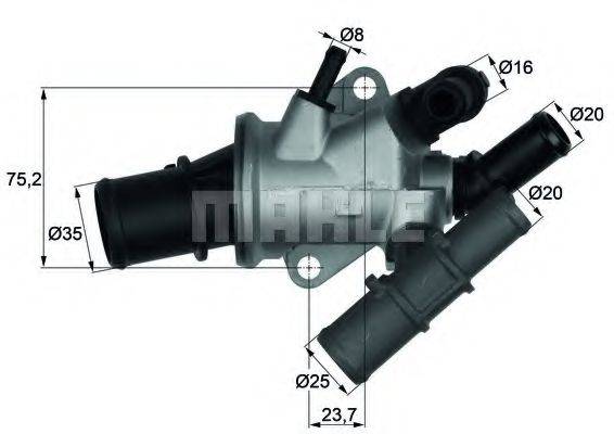 MAHLE ORIGINAL TI16588 Термостат, охолоджуюча рідина