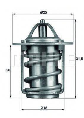 MAHLE ORIGINAL TX683 Термостат, охолоджуюча рідина