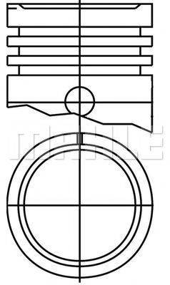 MAHLE ORIGINAL E14525 Поршень