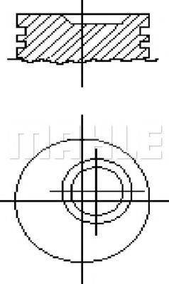 MAHLE ORIGINAL E59570 Поршень
