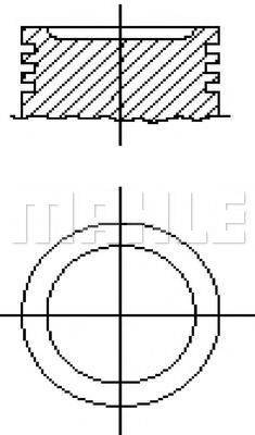 MAHLE ORIGINAL E14145 Поршень