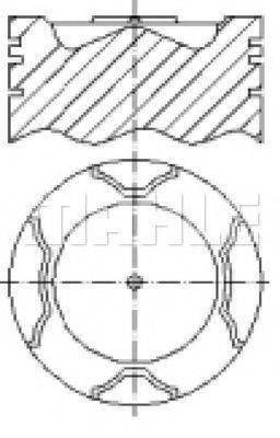 MAHLE ORIGINAL E0141010 Поршень