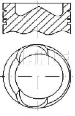 MAHLE ORIGINAL E71430 Поршень