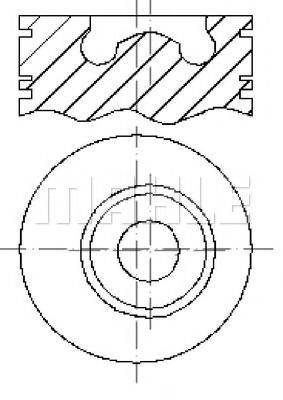 MAHLE ORIGINAL E57860 Поршень