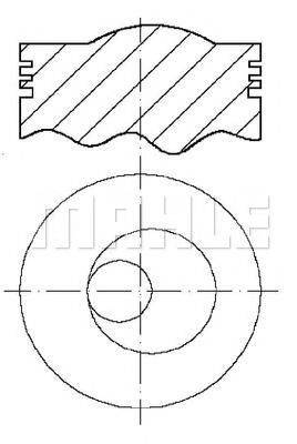 MAHLE ORIGINAL E59110 Поршень