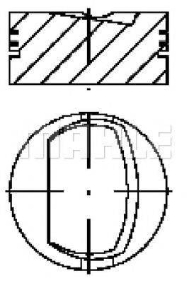 MAHLE ORIGINAL E25520 Поршень