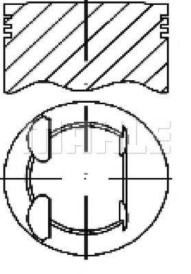 MAHLE ORIGINAL E18695 Поршень