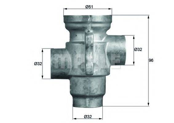 MAHLE ORIGINAL TO1679 Термостат, масляне охолодження