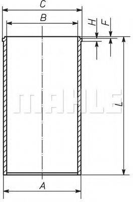 MAHLE ORIGINAL 640WV03 Гільза циліндра