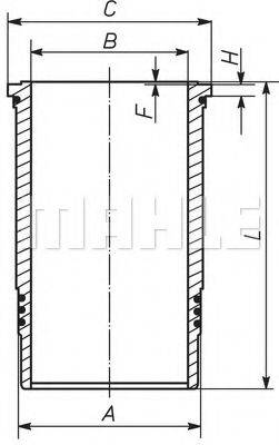 MAHLE ORIGINAL 001WN21 Гільза циліндра