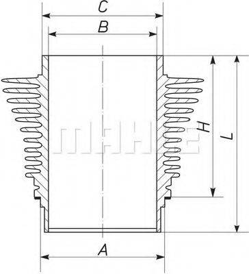 MAHLE ORIGINAL 029WR09 Гільза циліндра