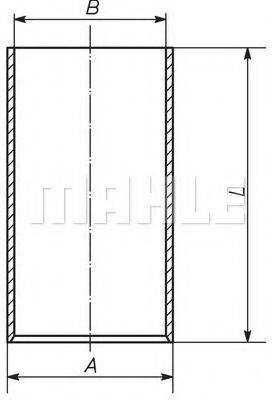 MAHLE ORIGINAL 007WV47 Гільза циліндра