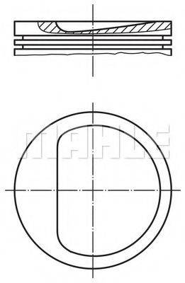 MAHLE ORIGINAL 0399500 Поршень