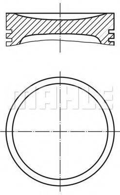 MAHLE ORIGINAL 0296100 Поршень