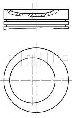 MAHLE ORIGINAL 0116200 Поршень