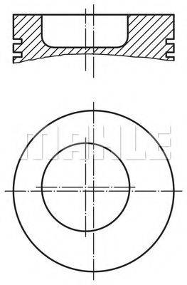 MAHLE ORIGINAL 0036610 Поршень