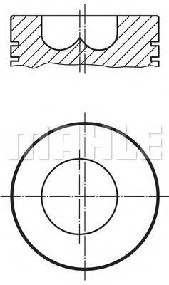 MAHLE ORIGINAL 0381000 Поршень