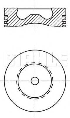 MAHLE ORIGINAL 0158100 Поршень