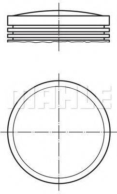 MAHLE ORIGINAL 2791100 Поршень