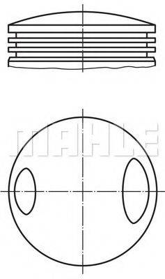 MAHLE ORIGINAL 5030100 Поршень