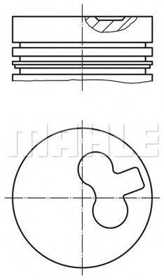 MAHLE ORIGINAL 6763700 Поршень