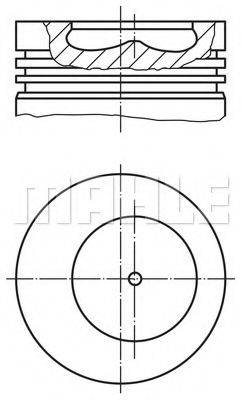 MAHLE ORIGINAL 0090700 Поршень