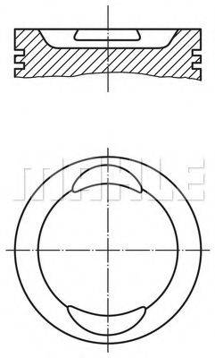 MAHLE ORIGINAL 6401000 Поршень