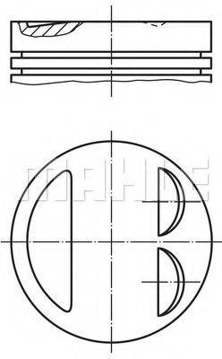 MAHLE ORIGINAL 0119700 Поршень