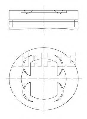 MAHLE ORIGINAL 0025500 Поршень